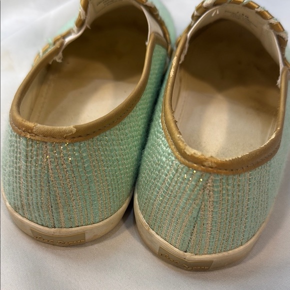 Jack Rogers Women's Mint Green & Gold Slip-On Sneakers, Size 7.5M, **READ** - Picture 13 of 14